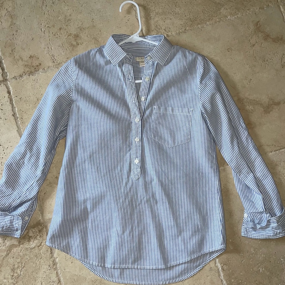 J. Crew Pinstripe Button Down